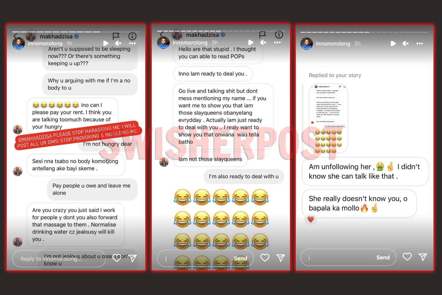 Inno Morolong,makhadzi,Inno Morolong makhadzi feud,Inno Morolong makhadzi