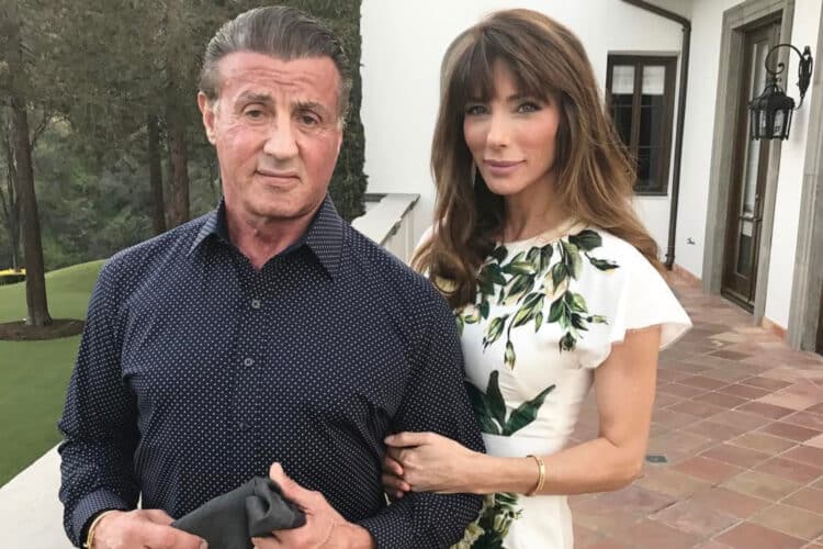 Sylvester Stallone and wife, Jenniefer Flavin. Jennifer Flavin files for divorce