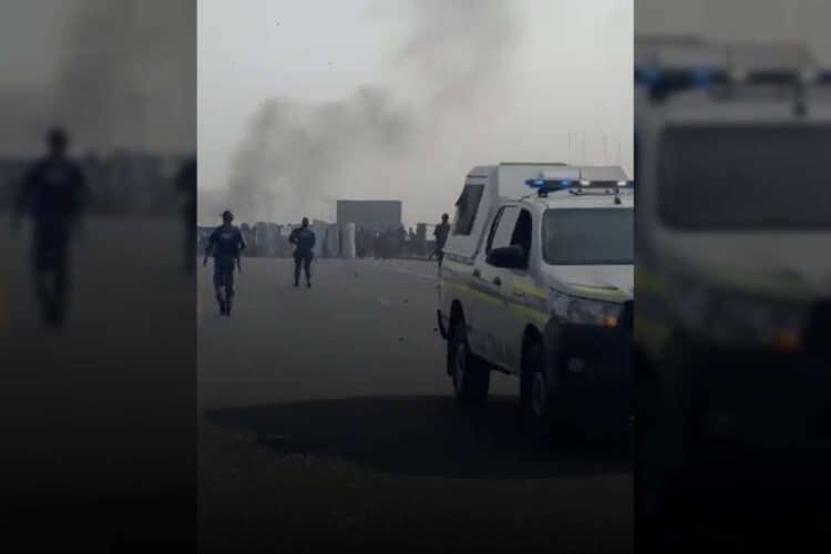 emalahleni electricity protests n4 traffic