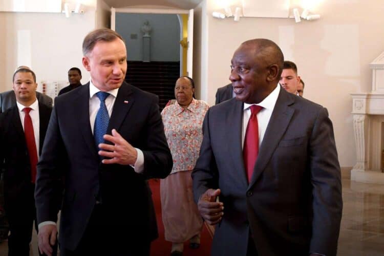 Poland ramaphosa sabotaging peace mission Russia