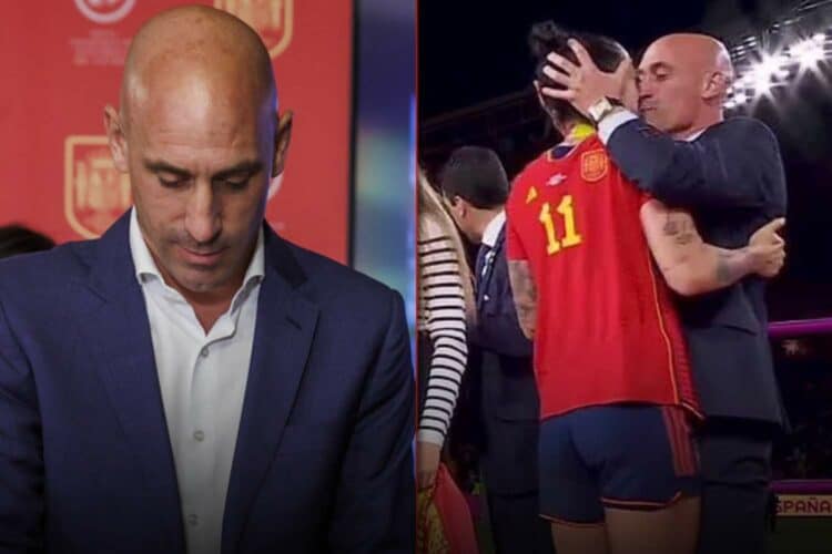 Luis rubiales suspended kiss hermoso Spanish football federation