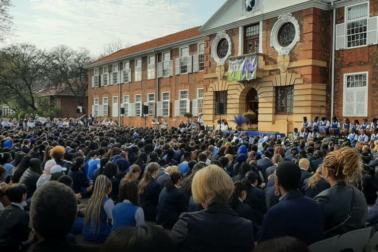 parktown girls high English exam paper Israel Gaza conflict