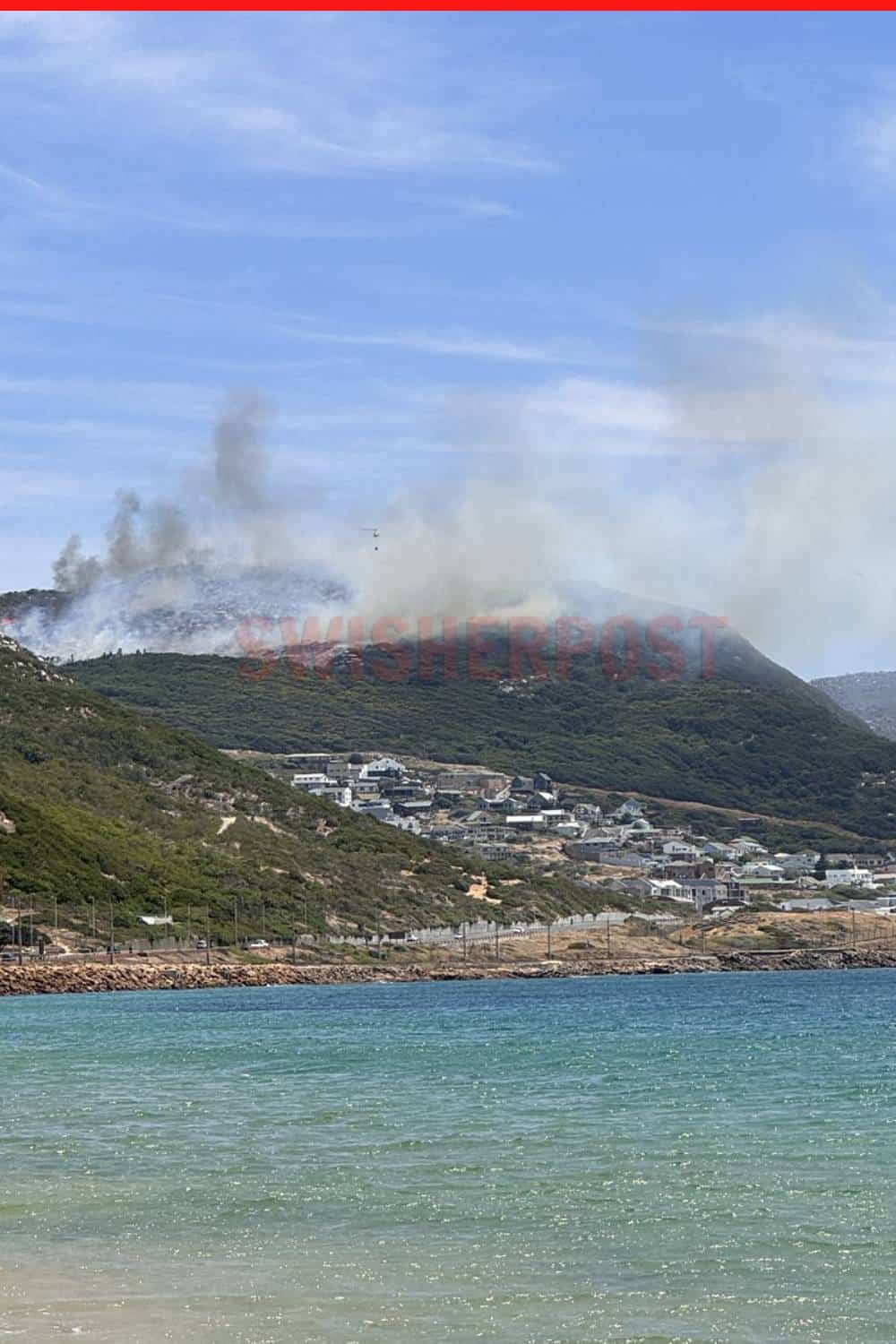 Simon's town harbour bay mall mountain wildfire