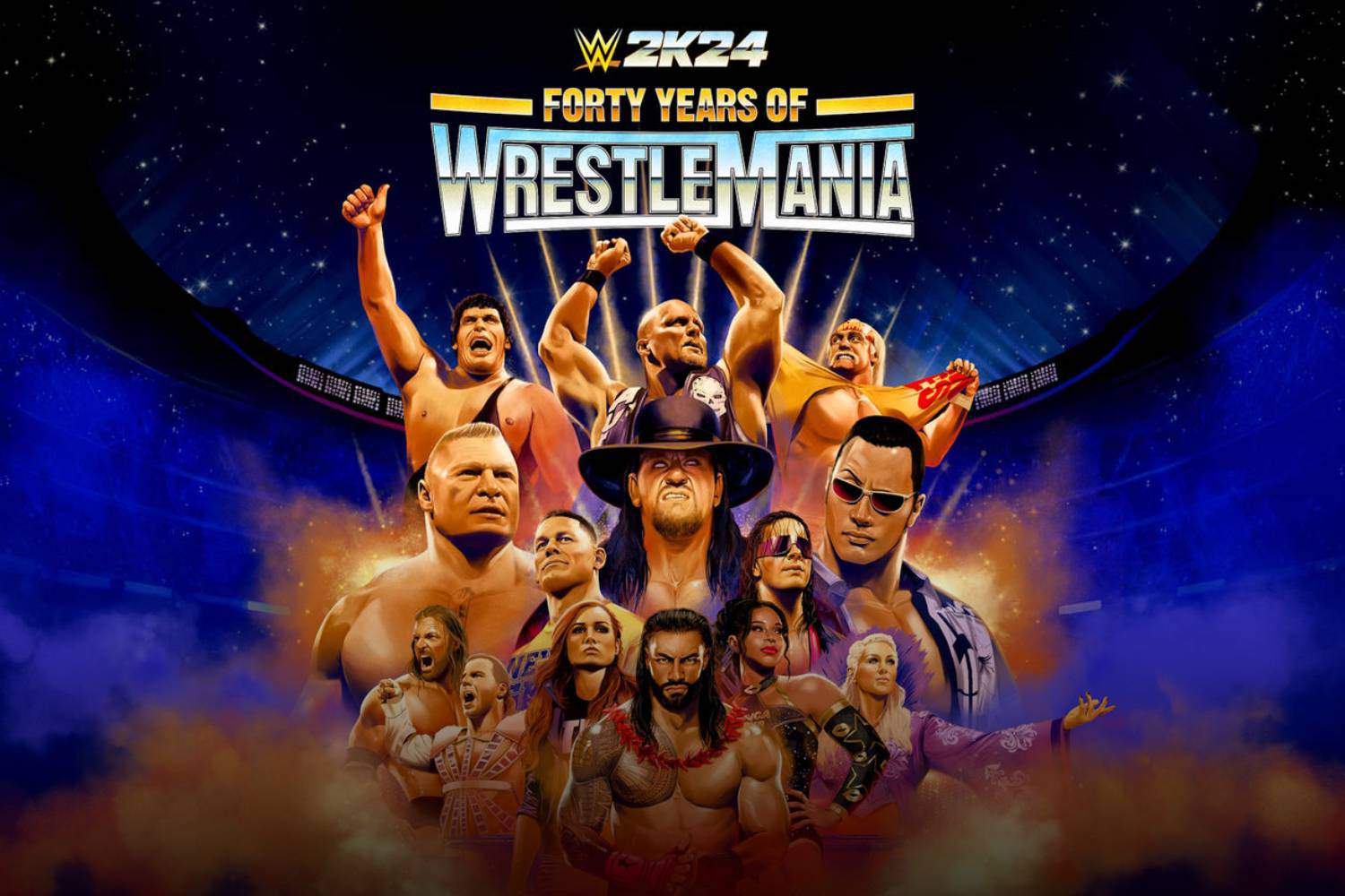 wwe 2k24 40 years of wrestlemania cover