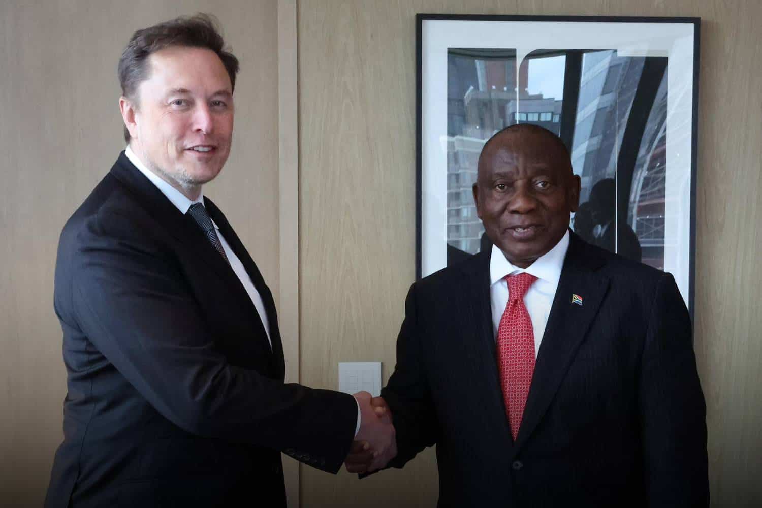 elon musk Cyril ramaphosa starlink in south africa