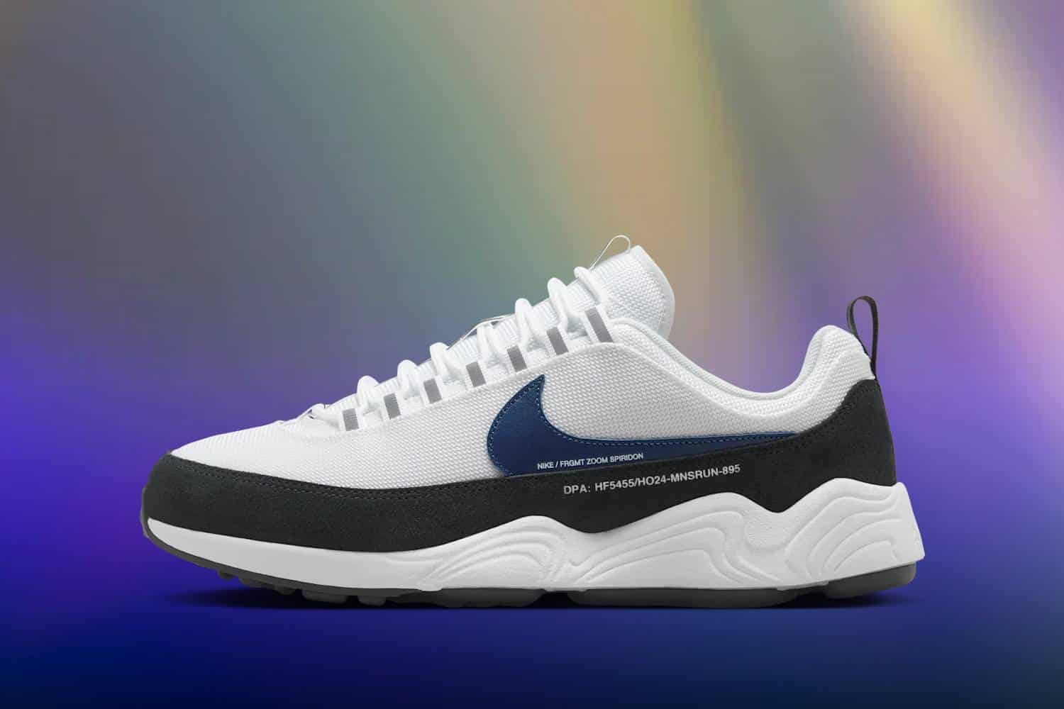 nike sneakers Air Zoom Spiridon x Fragment – Blue Void and Black
