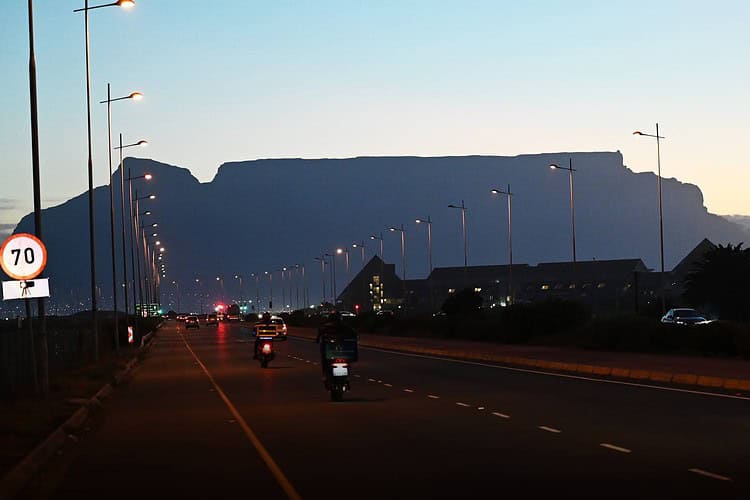 Cape Town City from the N1 highway