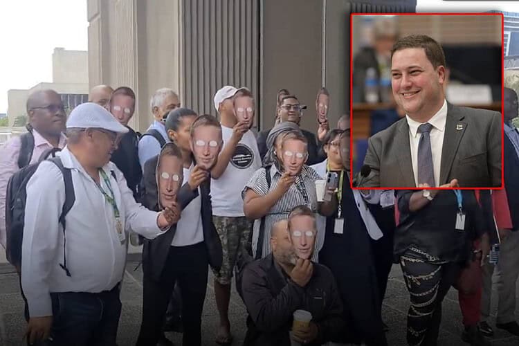 Cape Town civic centre protests