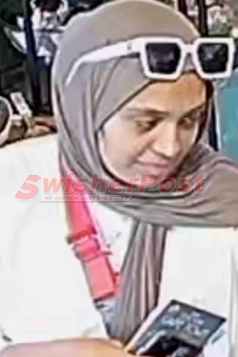 female suspect in jewellery heist 