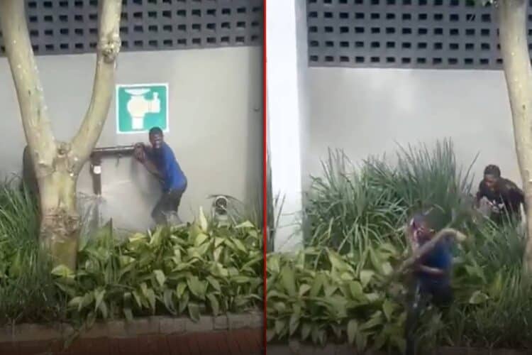 umhlanga water pipe stolen video