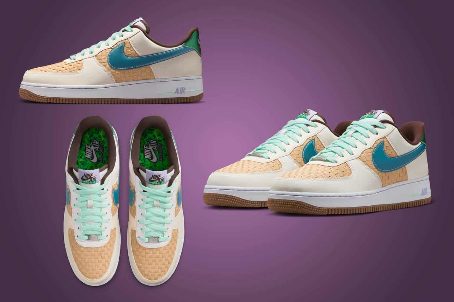 air force 1 sesame and while