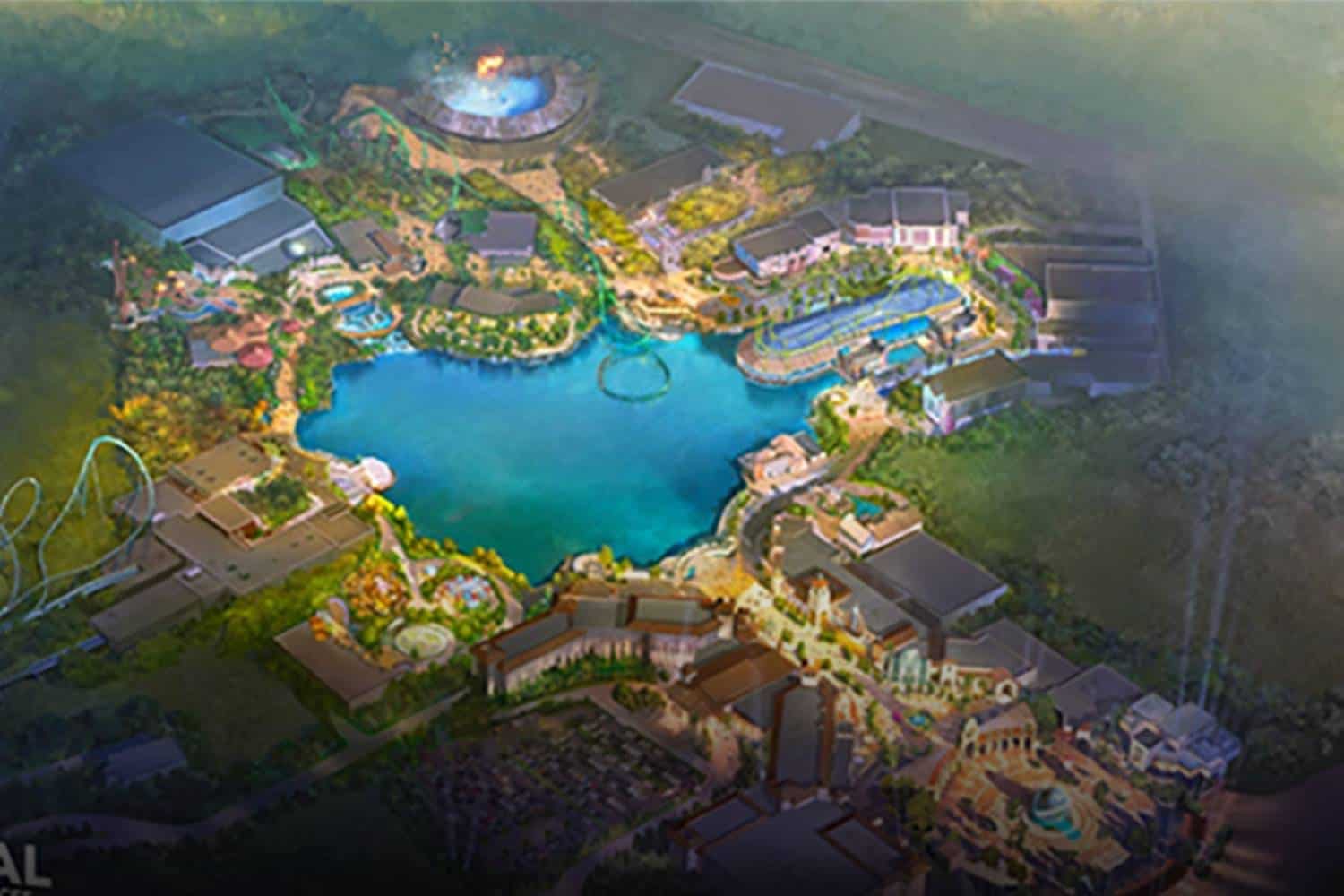 universal theme park uk render