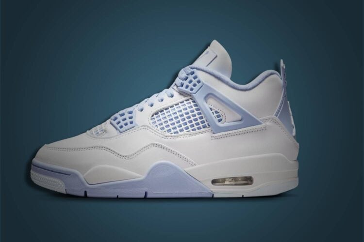 nike women's air Jordan 4 aluminium side