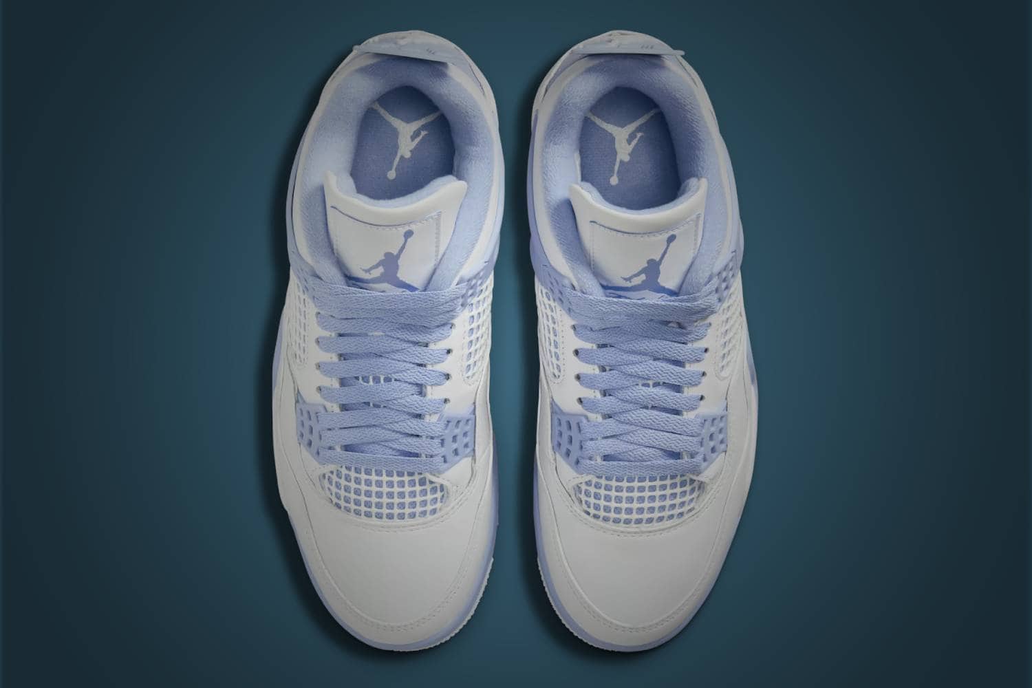 nike women's air Jordan 4 top view