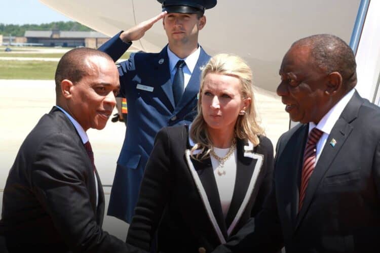 ramaphosa arrives in us