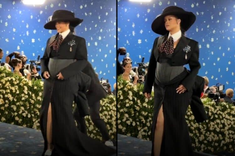 rihanna pregnant met gala