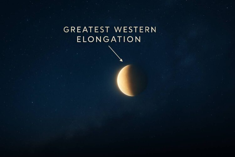 Venus at greatest western elongation