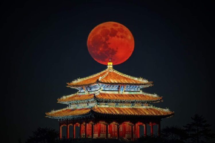 blood moon Beijing