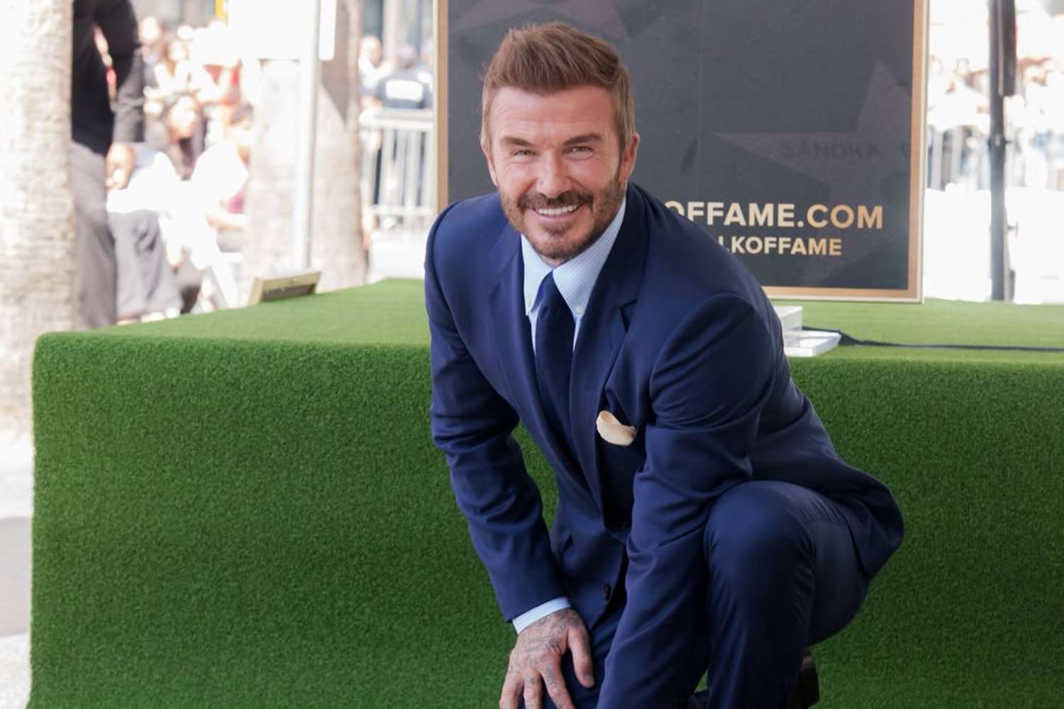 david beckham hollywood walk of fame star