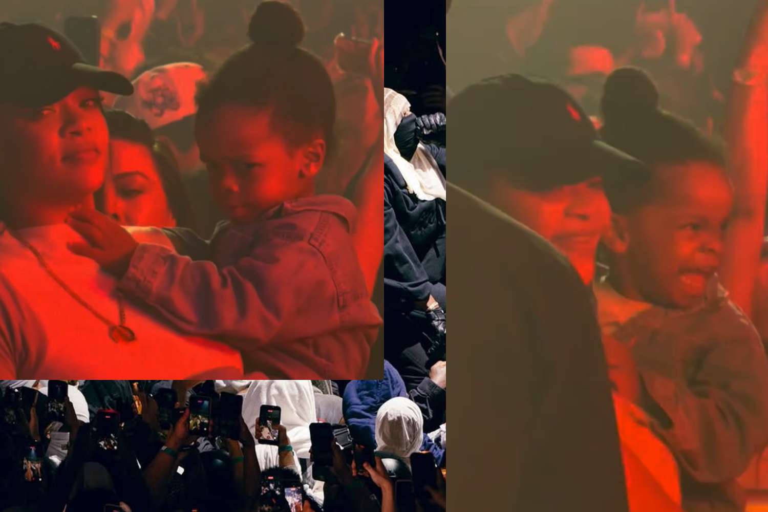 rihanna riot asap rocky concert images