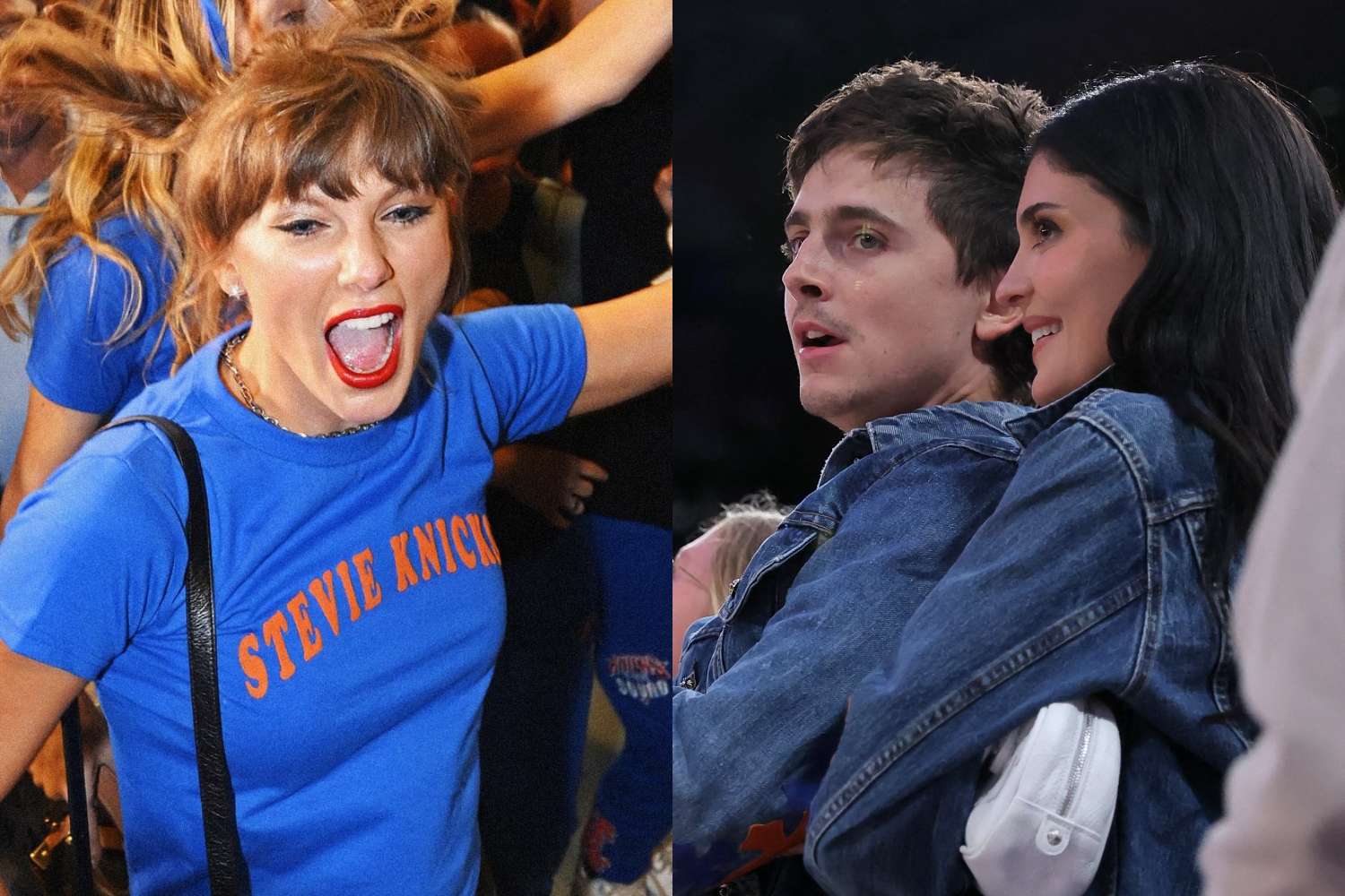taylor swift kylie jenner knicks hug