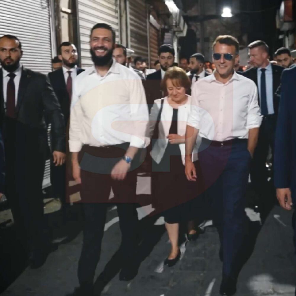 emmanuel macron ahmed al sharaa demascus syria 3