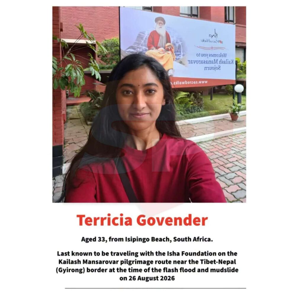 terricia govender nepal floods