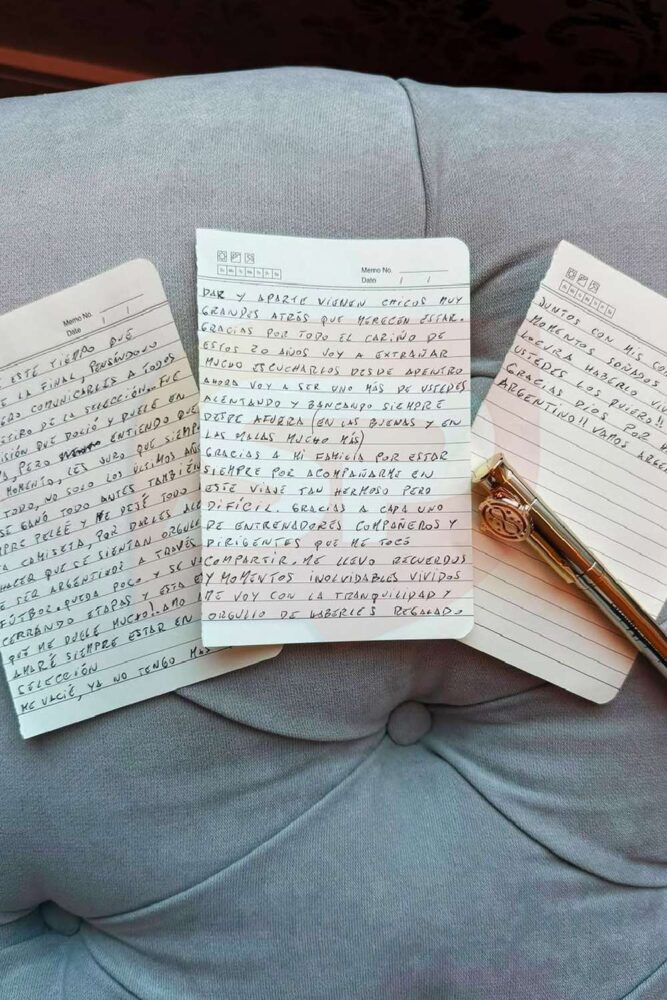 leo messi retirement letter instagram