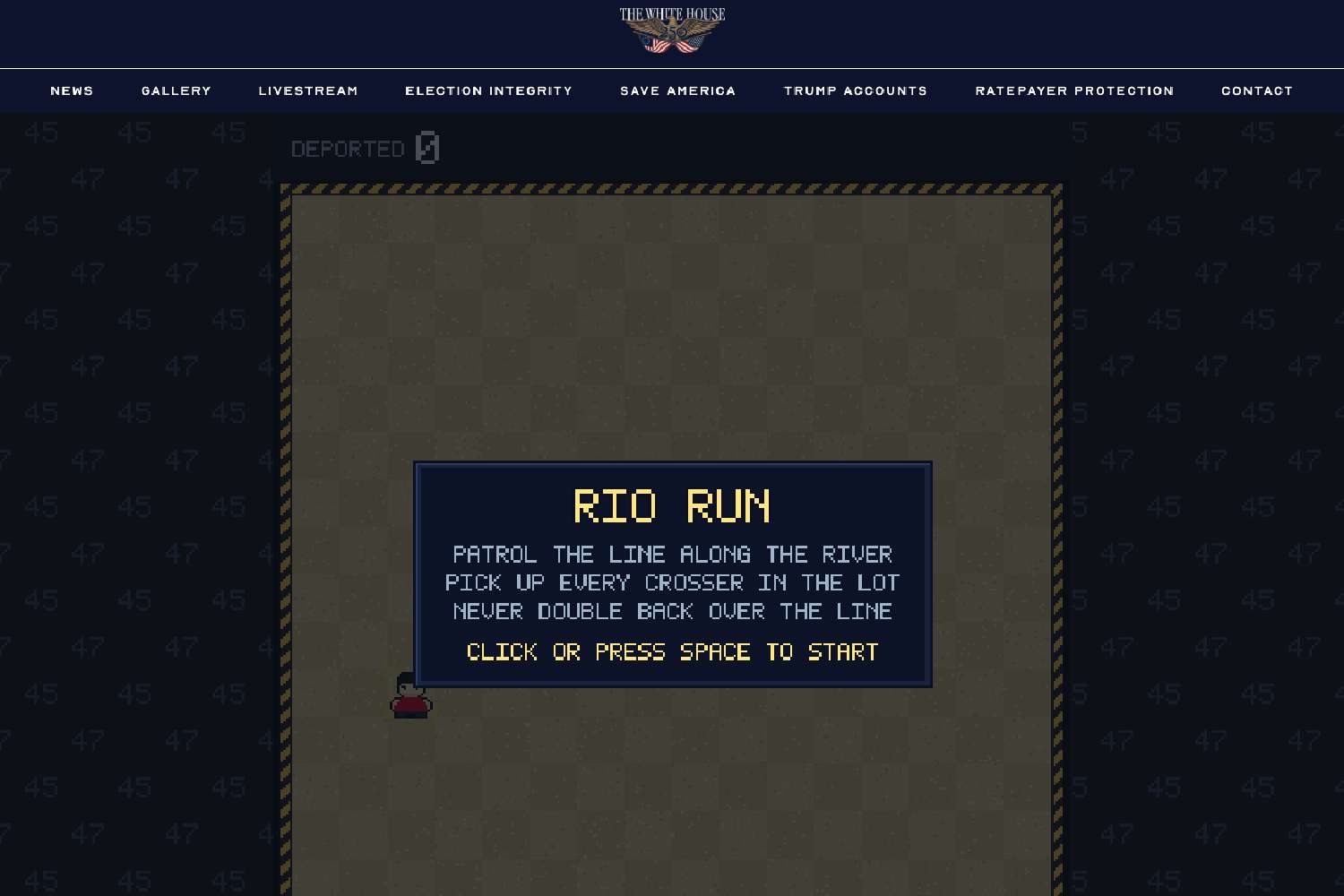 white house immigration games rio run